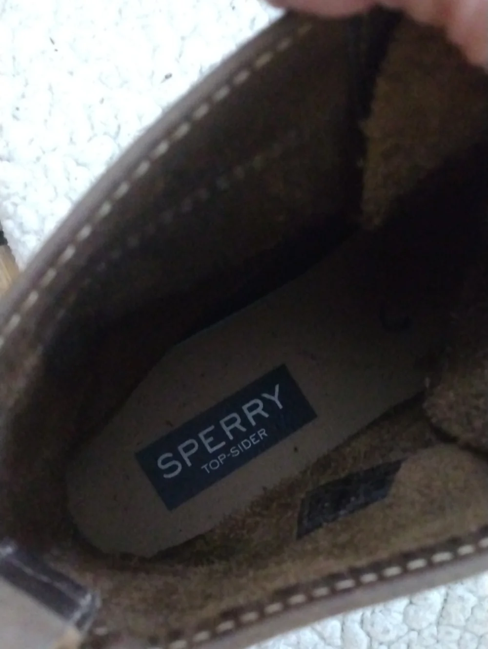 Men's Sperry Brown/Green Heavy Weather Duck Boots 10.5 M